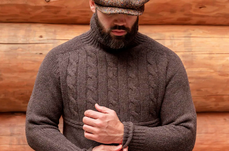 Плечевая кокетка («погон»): особенности вязания и подборка мужских моделей