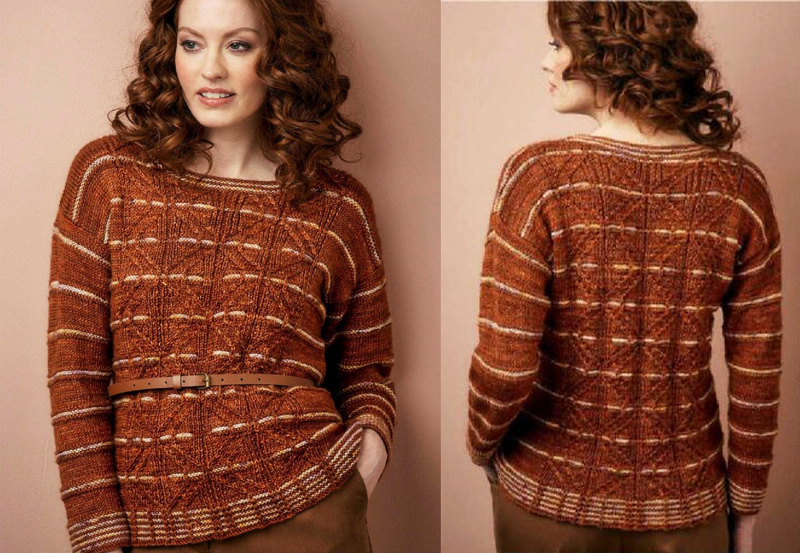 Женский свитер со спущенным рукавом Leadenhall из The Knitter № 188 – Ч. 1