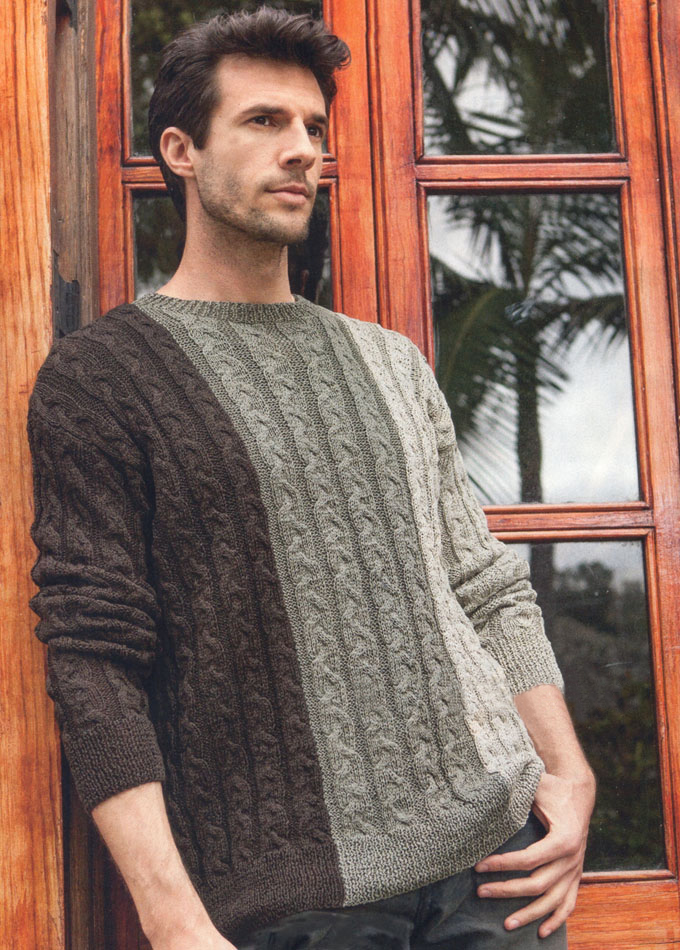 Теплые мужские кофты, свитеры » Схемы с фото и описанием