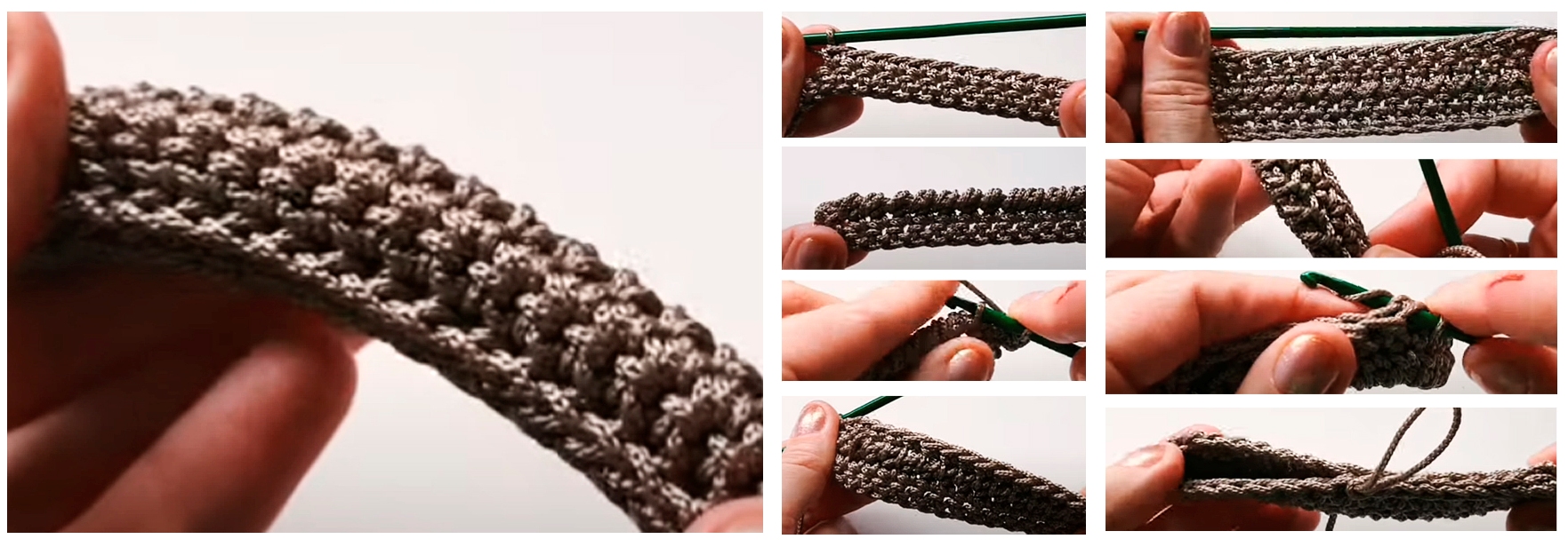 Как связать прочный и гладкий шнур из хлопка. Вязание крючком.