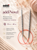 Спицы металлические круговые супергладкие c квадратным кончиком addiNovel, №7, 60 см.
