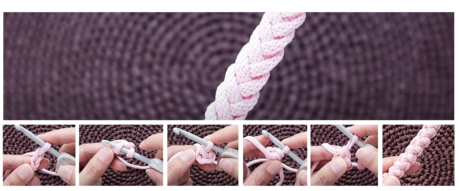 Вязание шнура крючком и спицами