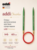 Спицы металлические круговые супергладкие addiChristmas, №6, 60 см.