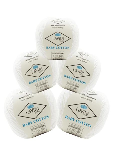 Пряжа LaVita BabyCotton 1001