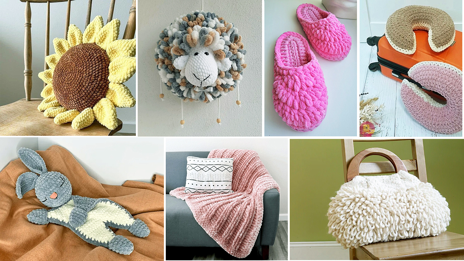 Что можно связать из плюшевой пряжи?
