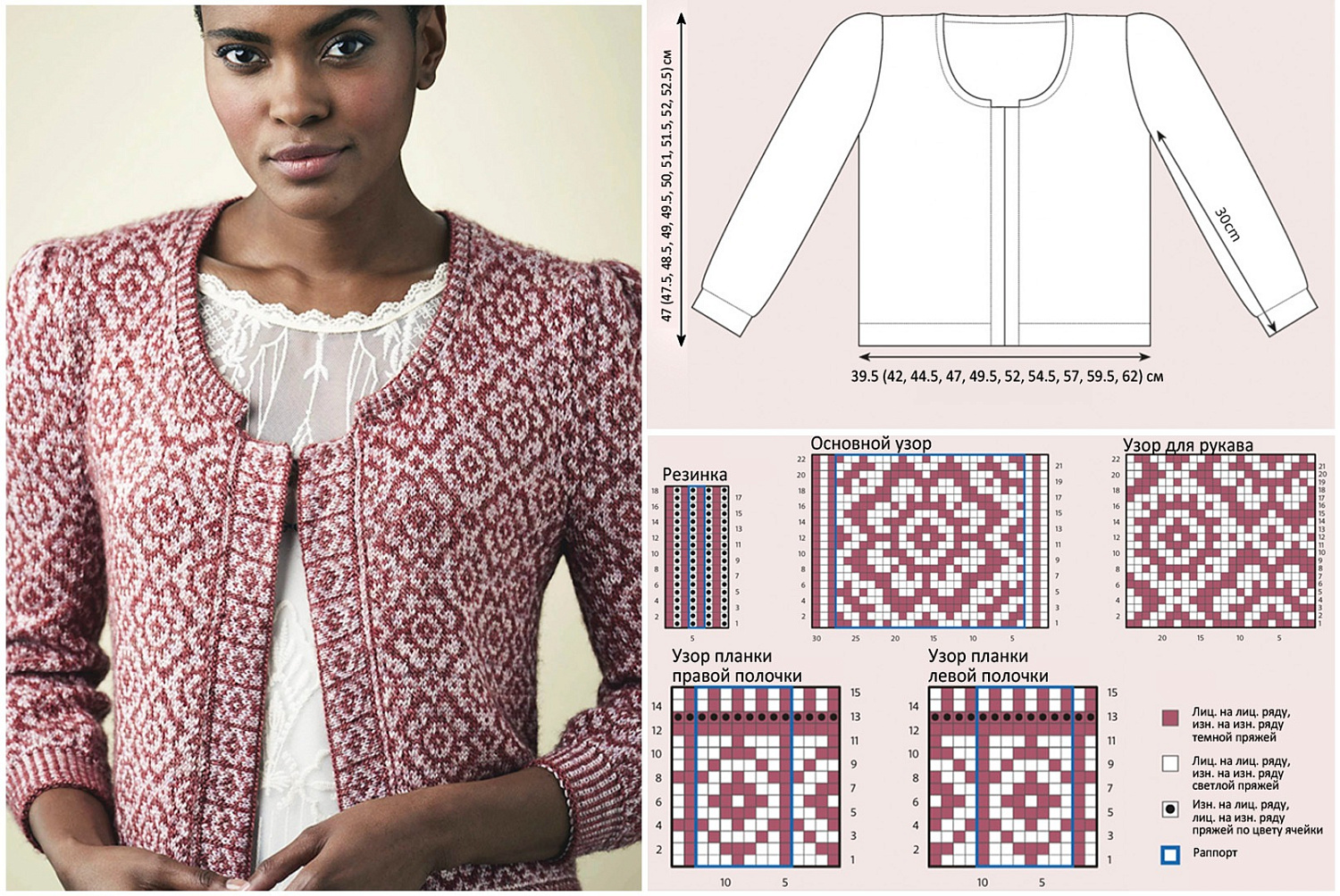 Жаккардовый кардиган Machair из The Knitter № 138 – Ч. 1