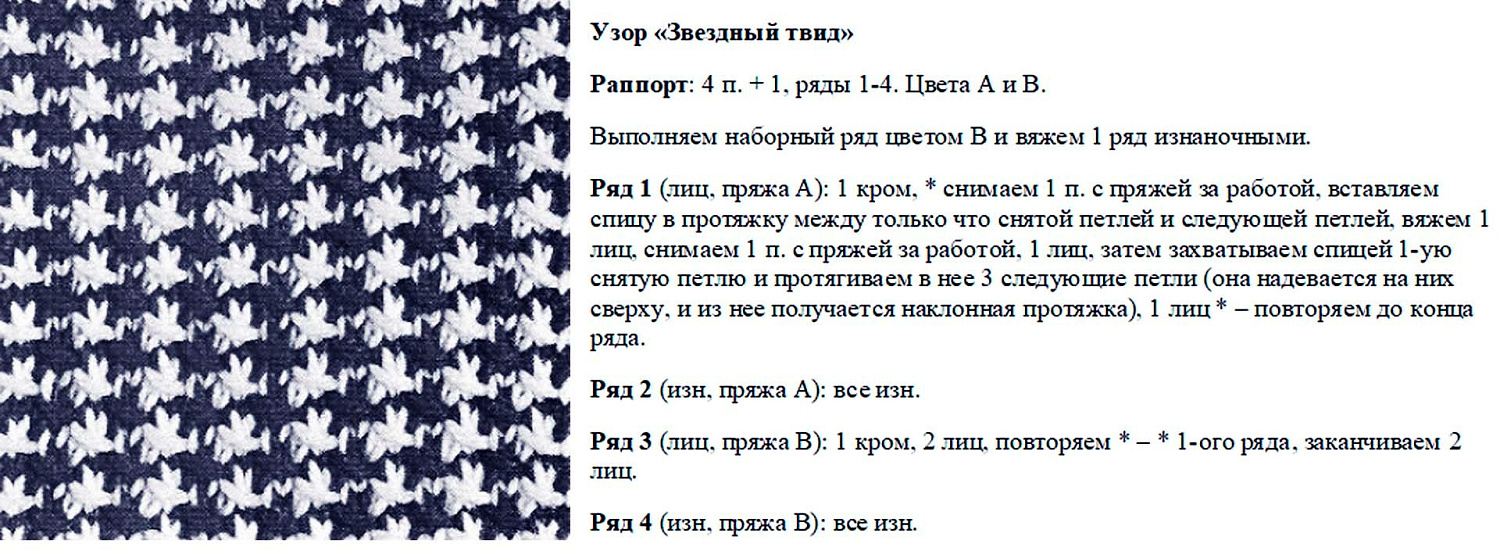 Вязание спицами: семейство узоров со снятыми петлями