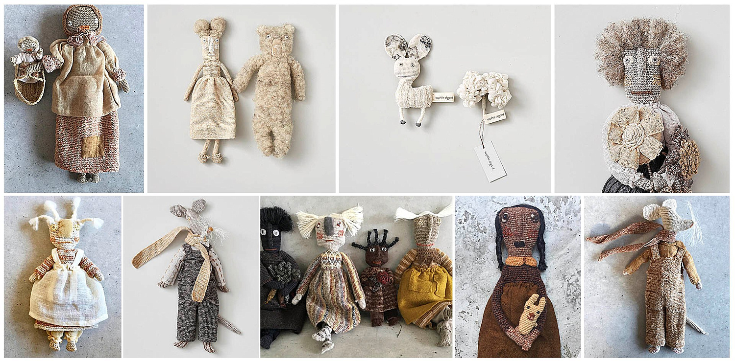 Софи Дижар: вязаные крючком аксессуары, украшения и игрушки