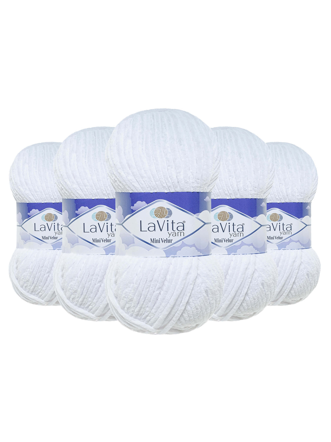 Пряжа LaVita Mini Velur 1002 - 1 моток