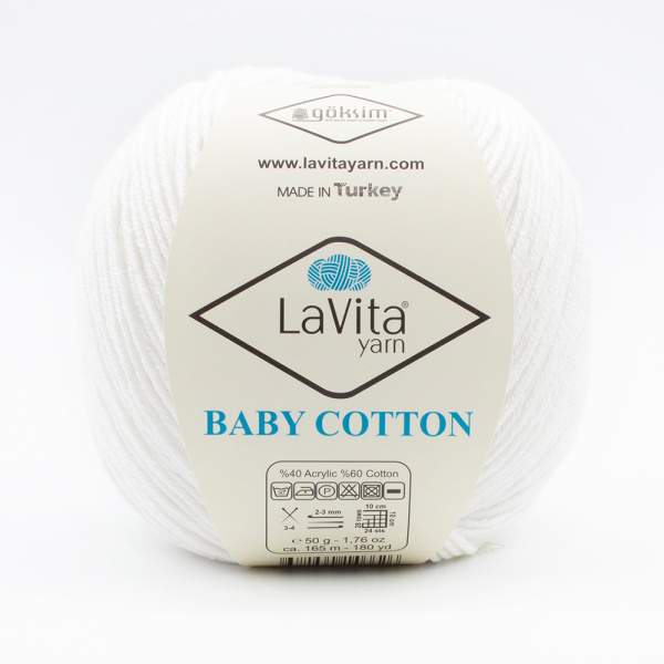 Пряжа LaVita BabyCotton 1001