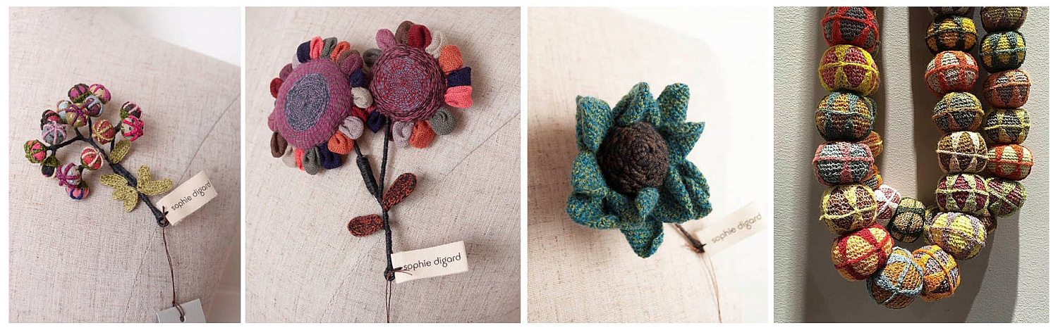 Софи Дижар: вязаные крючком аксессуары, украшения и игрушки