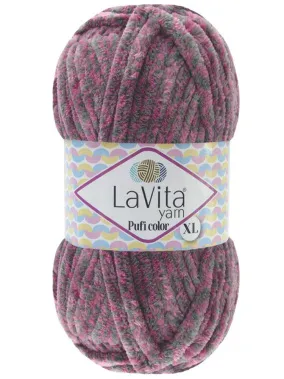 Пряжа LaVita Pufi Color XL 9472 - 1 моток